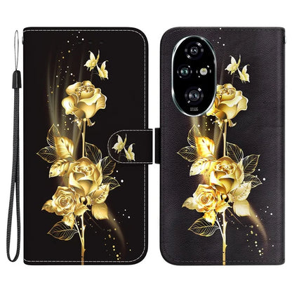 For Honor 200 Pro 5G Stand Case Pattern Print Leather Wallet Phone Cover