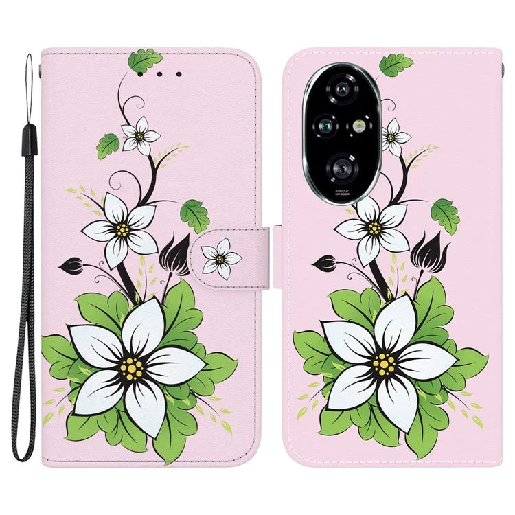 For Honor 200 Pro 5G Stand Case Pattern Print Leather Wallet Phone Cover