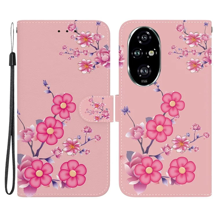 For Honor 200 Pro 5G Stand Case Pattern Print Leather Wallet Phone Cover
