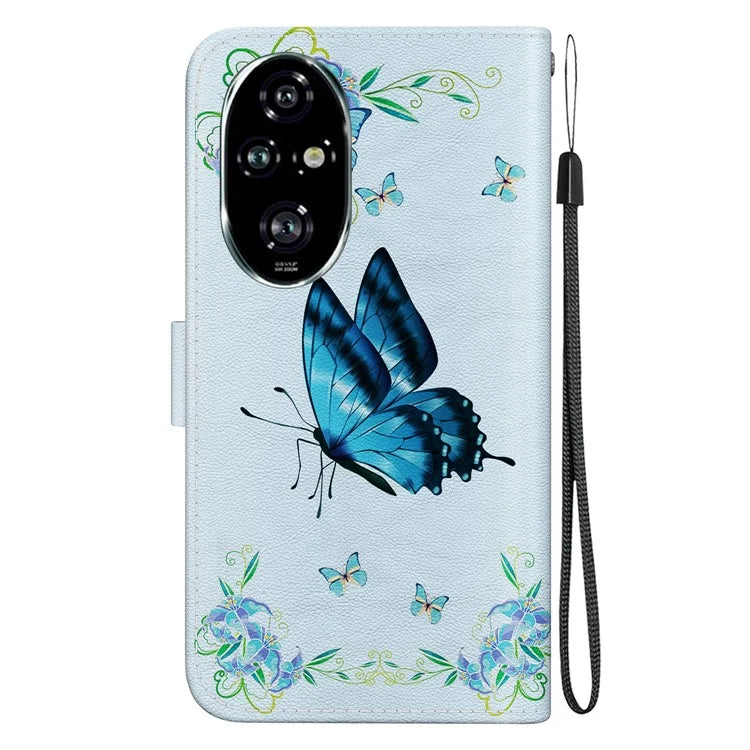 For Honor 200 Pro 5G Stand Case Pattern Print Leather Wallet Phone Cover