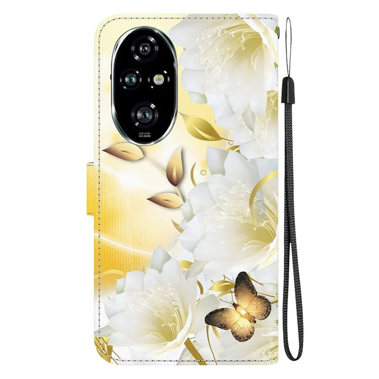 For Honor 200 Pro 5G Stand Case Pattern Print Leather Wallet Phone Cover