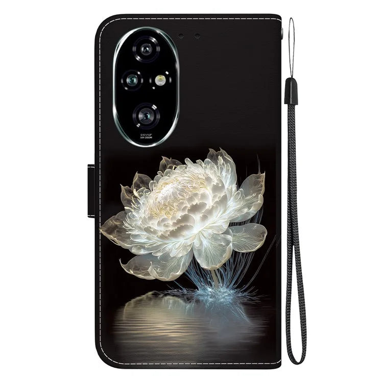 For Honor 200 Pro 5G Stand Case Pattern Print Leather Wallet Phone Cover