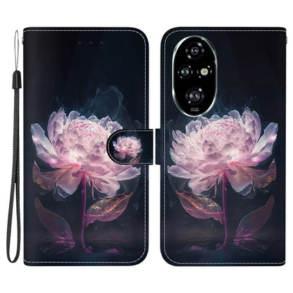 For Honor 200 Pro 5G Stand Case Pattern Print Leather Wallet Phone Cover