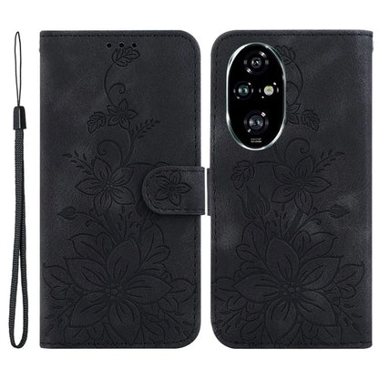 For Honor 200 Pro 5G Wallet Phone Case Lily Imprint Leather Folio Flip Cover