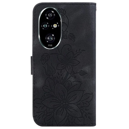 For Honor 200 Pro 5G Wallet Phone Case Lily Imprint Leather Folio Flip Cover