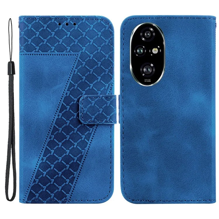 For Honor 200 Pro 5G Stand Case Pattern Imprint Leather Phone Cover with Wallet