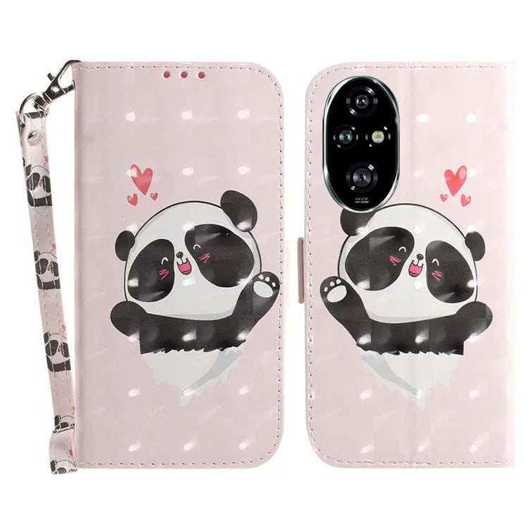For Honor 200 Pro 5G Case Pattern Print PU Leather Wallet Phone Cover