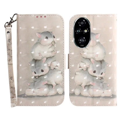 For Honor 200 Pro 5G Case Pattern Print PU Leather Wallet Phone Cover