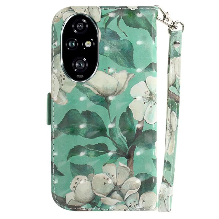 For Honor 200 Pro 5G Case Pattern Print PU Leather Wallet Phone Cover
