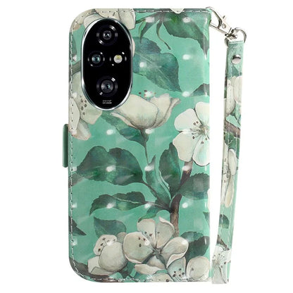 For Honor 200 Pro 5G Case Pattern Print PU Leather Wallet Phone Cover