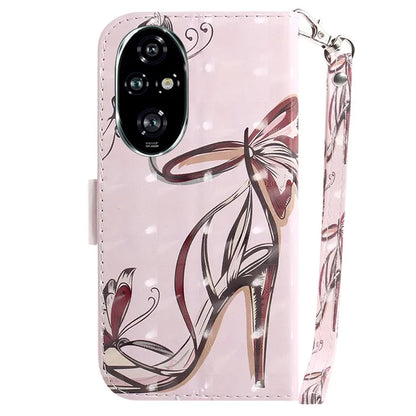 For Honor 200 Pro 5G Case Pattern Print PU Leather Wallet Phone Cover