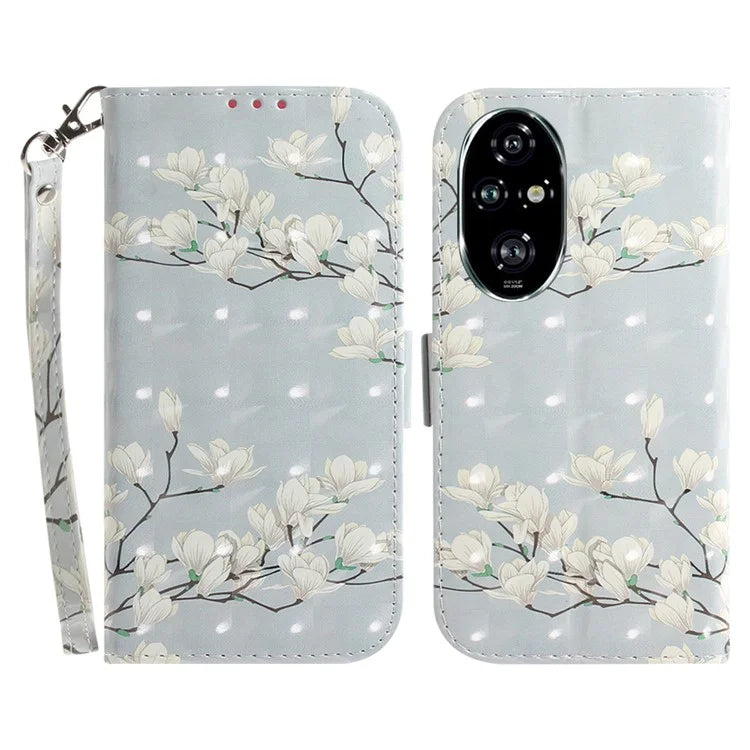 For Honor 200 Pro 5G Case Pattern Print PU Leather Wallet Phone Cover
