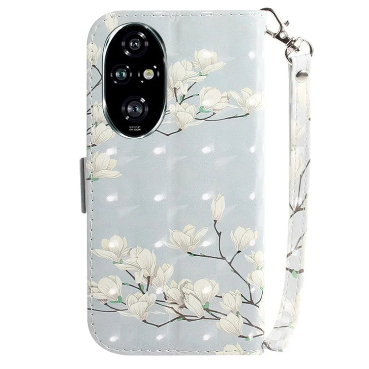 For Honor 200 Pro 5G Case Pattern Print PU Leather Wallet Phone Cover