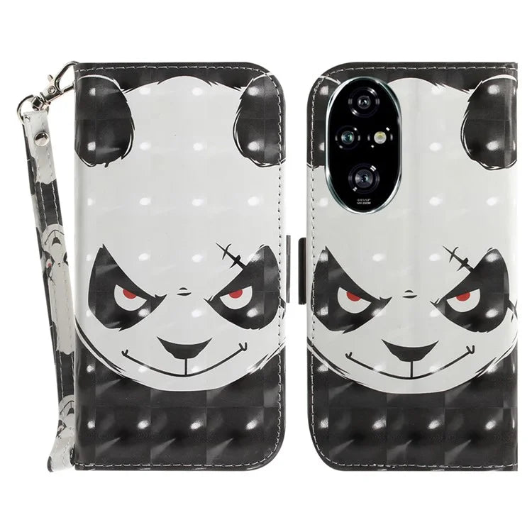 For Honor 200 Pro 5G Case Pattern Print PU Leather Wallet Phone Cover