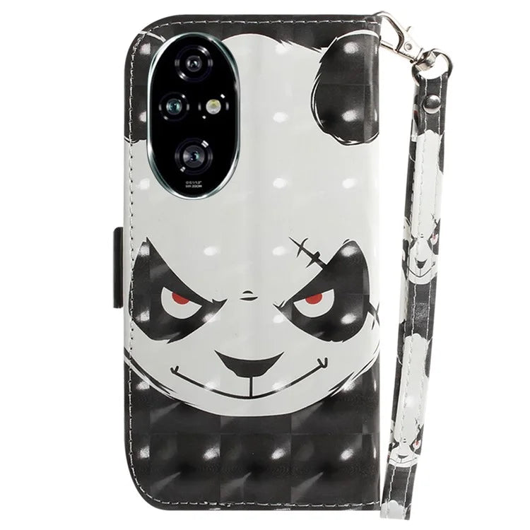 For Honor 200 Pro 5G Case Pattern Print PU Leather Wallet Phone Cover