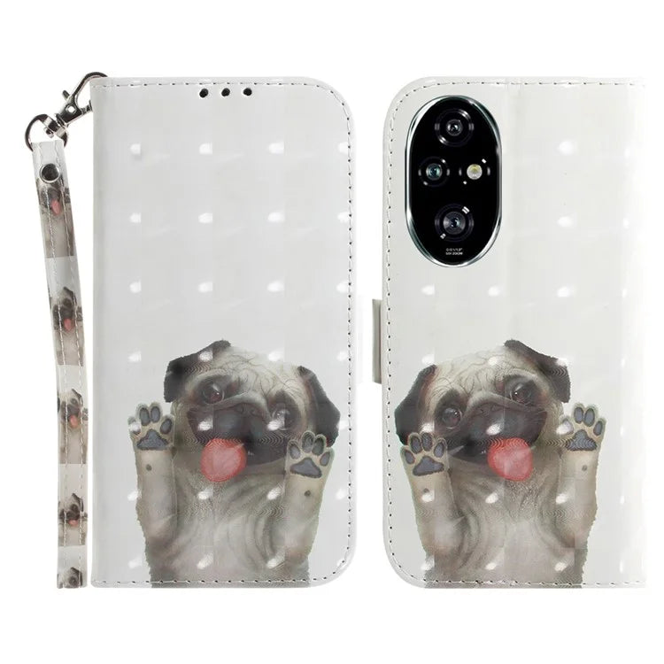 For Honor 200 Pro 5G Case Pattern Print PU Leather Wallet Phone Cover