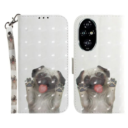 For Honor 200 Pro 5G Case Pattern Print PU Leather Wallet Phone Cover