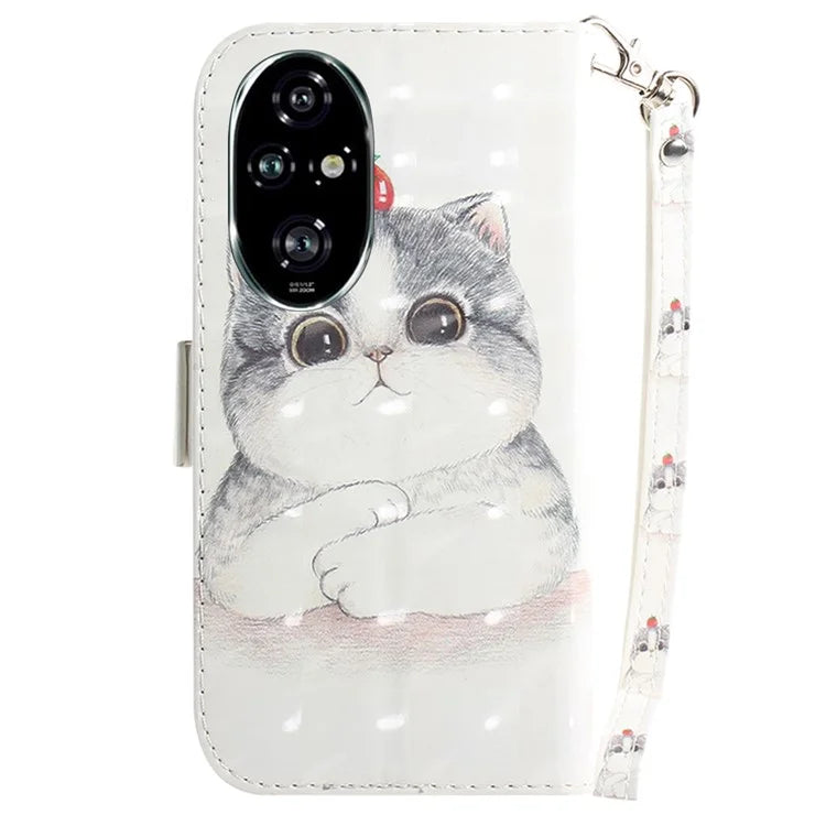 For Honor 200 Pro 5G Case Pattern Print PU Leather Wallet Phone Cover
