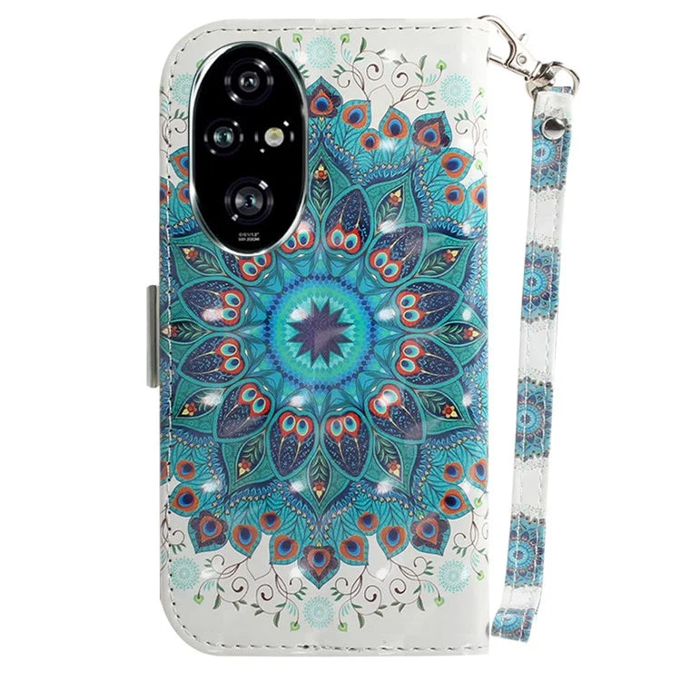 For Honor 200 Pro 5G Case Pattern Print PU Leather Wallet Phone Cover