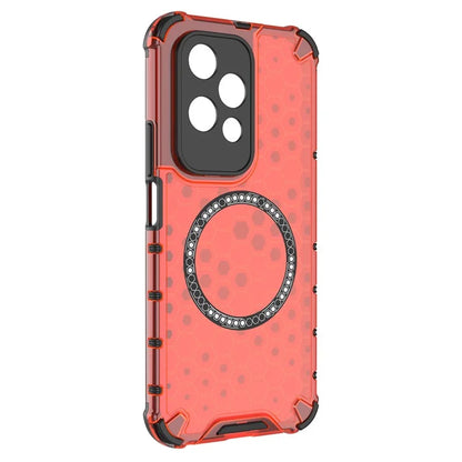 For Honor 200 Lite Magnetic Case Honeycomb TPU+PC Cell Phone Cover
