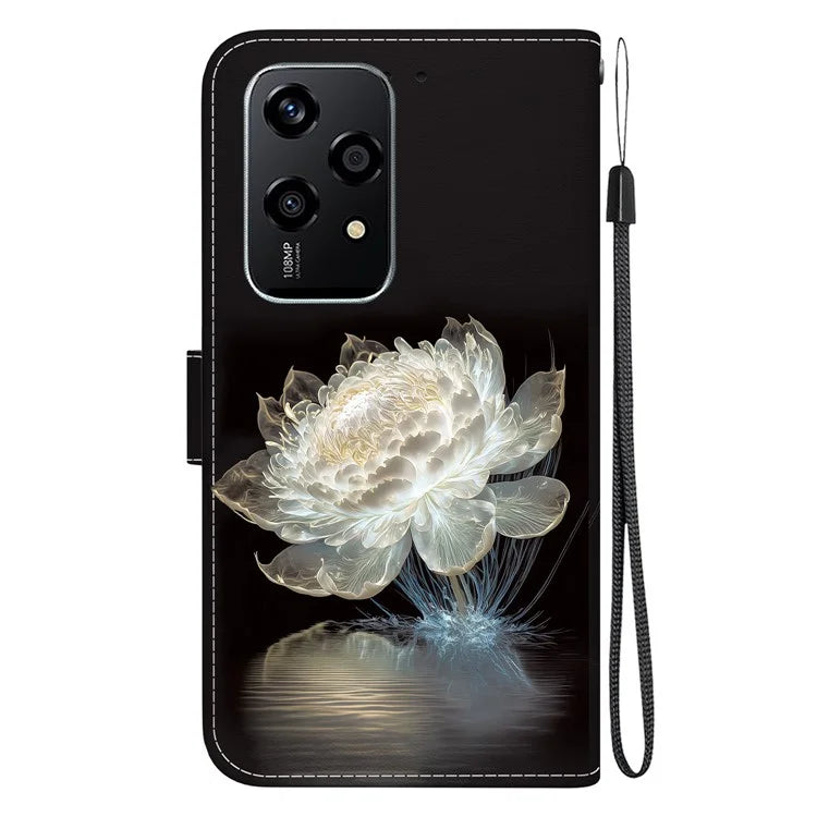 For Honor 200 Lite Stand Case Pattern Print Leather Wallet Phone Cover