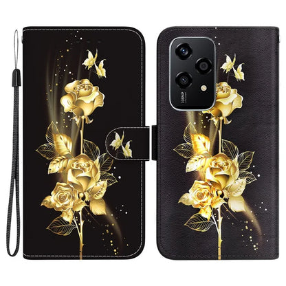 For Honor 200 Lite Stand Case Pattern Print Leather Wallet Phone Cover