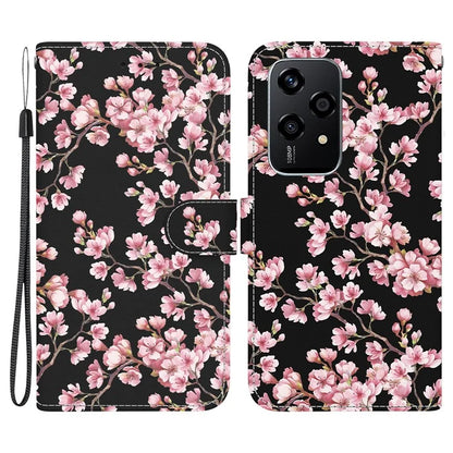 For Honor 200 Lite Stand Case Pattern Print Leather Wallet Phone Cover