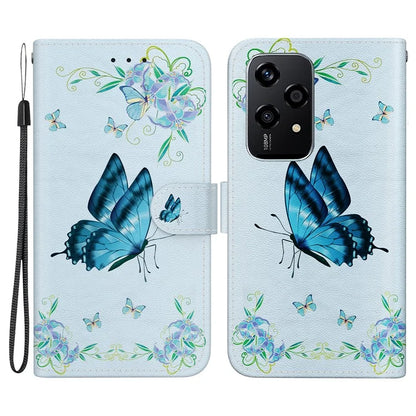 For Honor 200 Lite Stand Case Pattern Print Leather Wallet Phone Cover