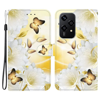 For Honor 200 Lite Stand Case Pattern Print Leather Wallet Phone Cover