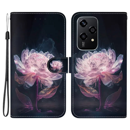 For Honor 200 Lite Stand Case Pattern Print Leather Wallet Phone Cover
