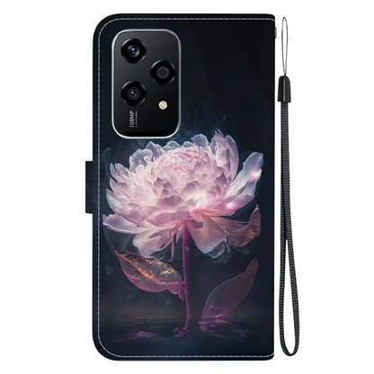 For Honor 200 Lite Stand Case Pattern Print Leather Wallet Phone Cover