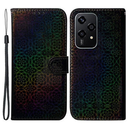For Honor 200 Lite Stand Case Dazzling Flower PU Leather Protective Phone Cover