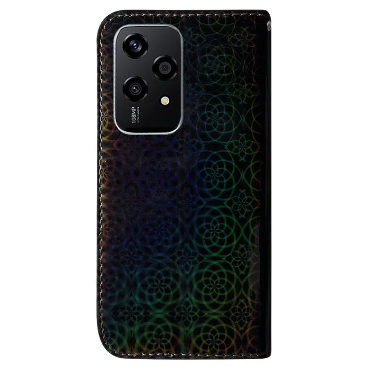 For Honor 200 Lite Stand Case Dazzling Flower PU Leather Protective Phone Cover