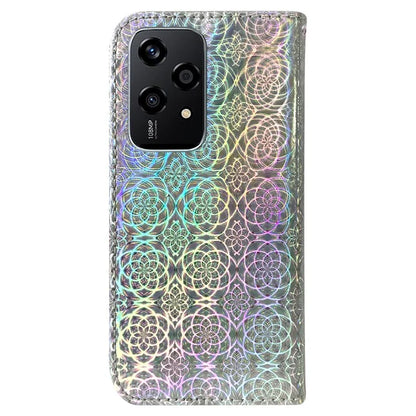 For Honor 200 Lite Stand Case Dazzling Flower PU Leather Protective Phone Cover