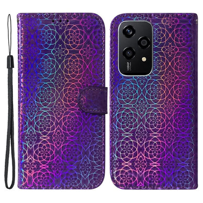 For Honor 200 Lite Stand Case Dazzling Flower PU Leather Protective Phone Cover