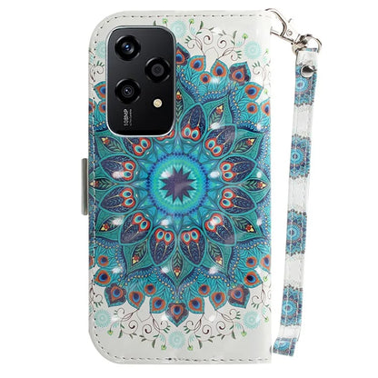 For Honor 200 Lite Stand Case Pattern Print PU Leather Wallet Phone Cover