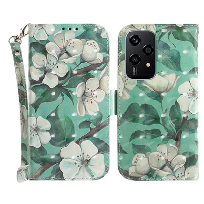 For Honor 200 Lite Stand Case Pattern Print PU Leather Wallet Phone Cover