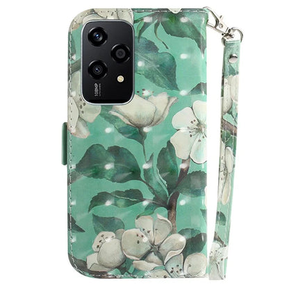 For Honor 200 Lite Stand Case Pattern Print PU Leather Wallet Phone Cover