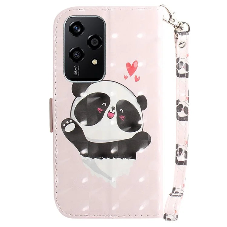 For Honor 200 Lite Stand Case Pattern Print PU Leather Wallet Phone Cover