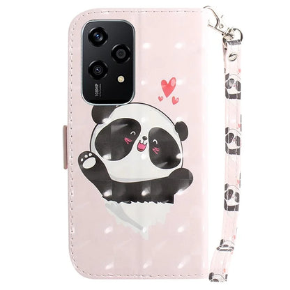 For Honor 200 Lite Stand Case Pattern Print PU Leather Wallet Phone Cover
