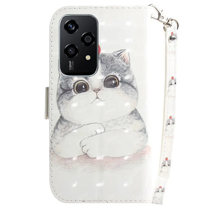 For Honor 200 Lite Stand Case Pattern Print PU Leather Wallet Phone Cover
