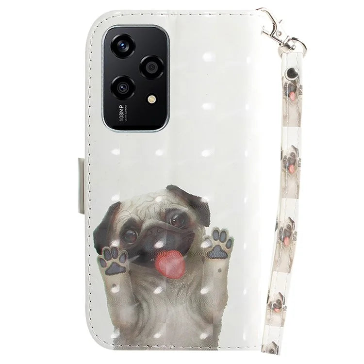 For Honor 200 Lite Stand Case Pattern Print PU Leather Wallet Phone Cover