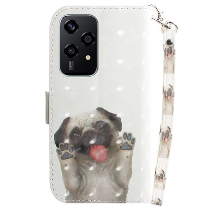 For Honor 200 Lite Stand Case Pattern Print PU Leather Wallet Phone Cover