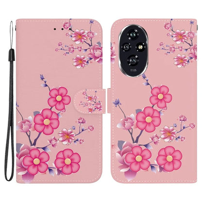 For Honor 200 5G Case Pattern Print Leather Wallet Phone Cover with Stand
