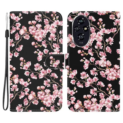 For Honor 200 5G Case Pattern Print Leather Wallet Phone Cover with Stand