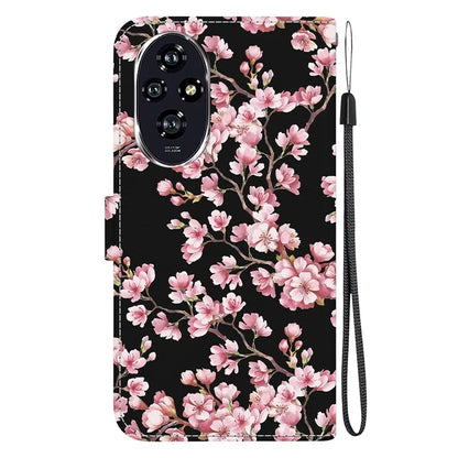 For Honor 200 5G Case Pattern Print Leather Wallet Phone Cover with Stand