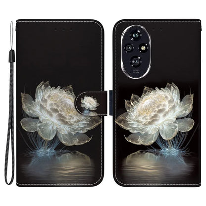 For Honor 200 5G Case Pattern Print Leather Wallet Phone Cover with Stand