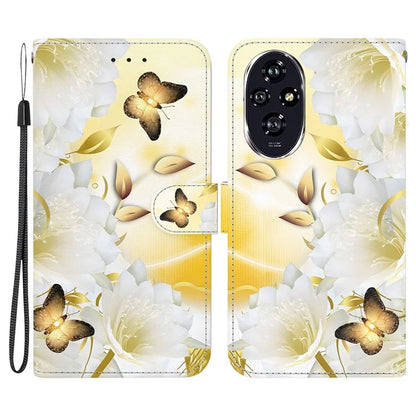 For Honor 200 5G Case Pattern Print Leather Wallet Phone Cover with Stand