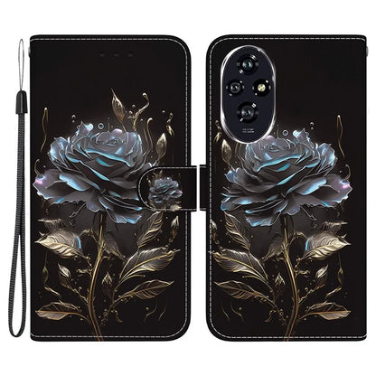 For Honor 200 5G Case Pattern Print Leather Wallet Phone Cover with Stand