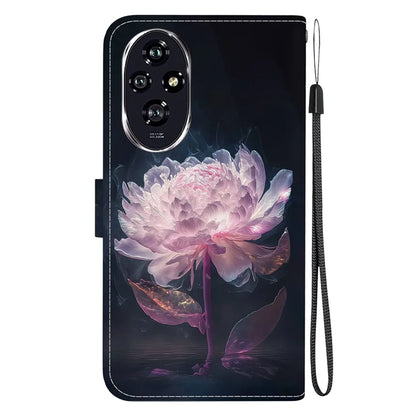 For Honor 200 5G Case Pattern Print Leather Wallet Phone Cover with Stand